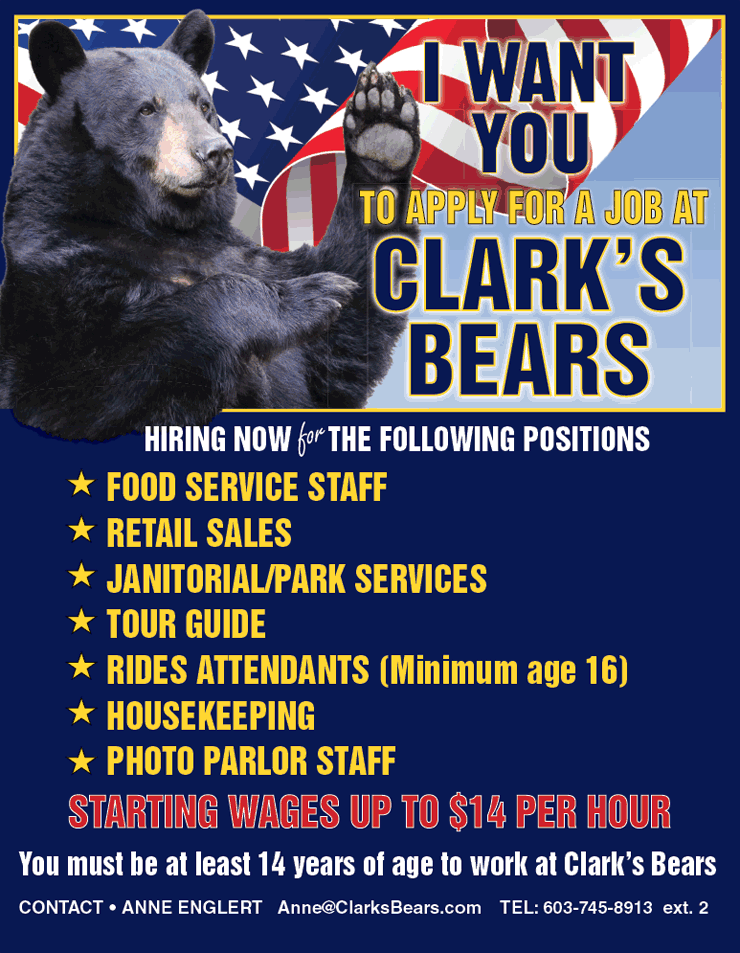 Employment Opportunities Clark s Bears